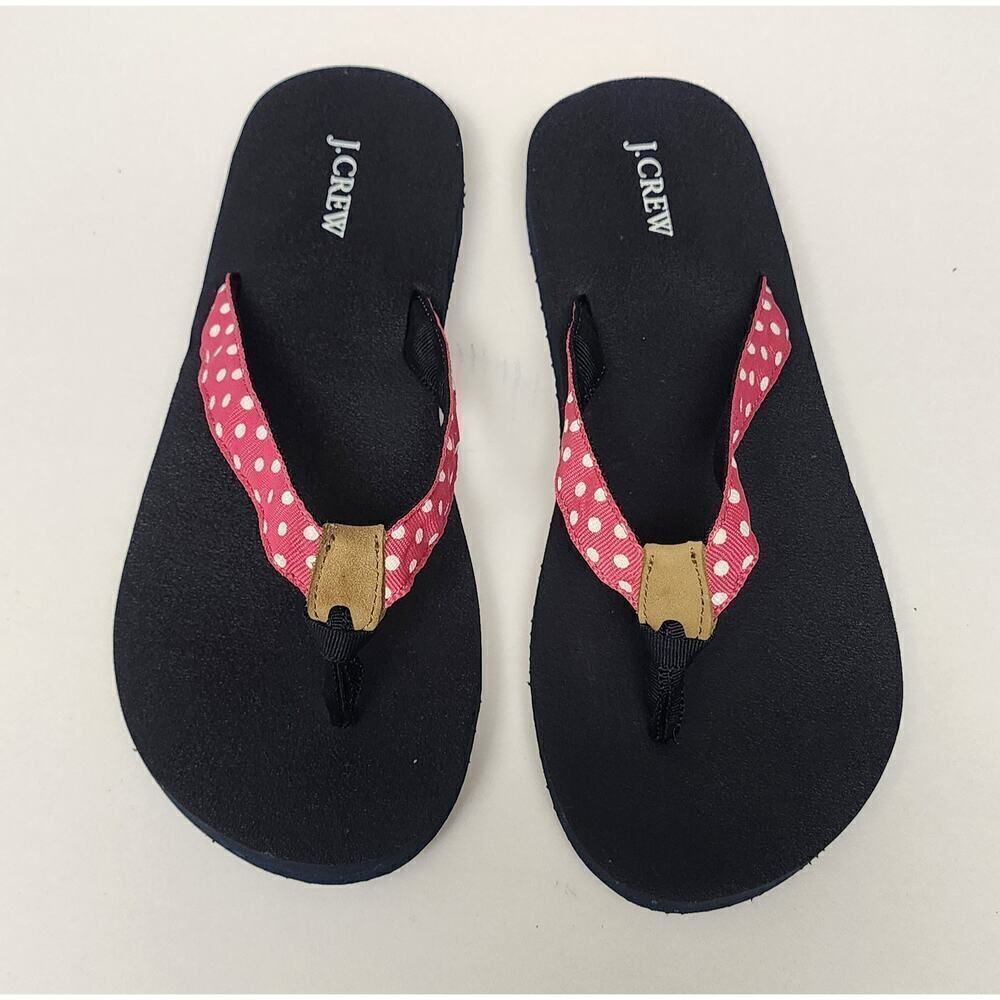 J.Crew Polka-Dots Flip-Flop Thong Sandal Shoes Size US 5